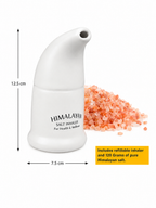 Himalayan Salt Pipe Inhaler - Refillable Ceramic Inhaler with 120g Pink Himalayan Salt