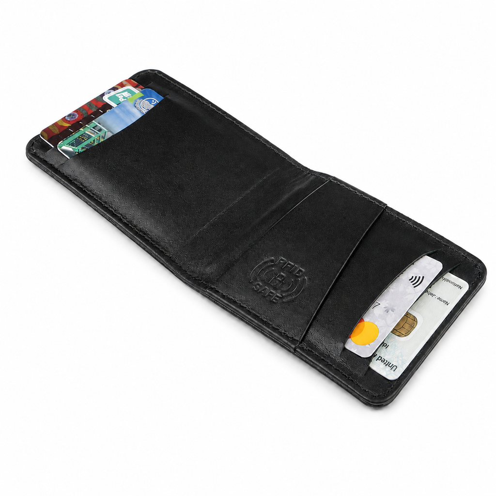Slim Leather Card Wallet (RFID Protected)