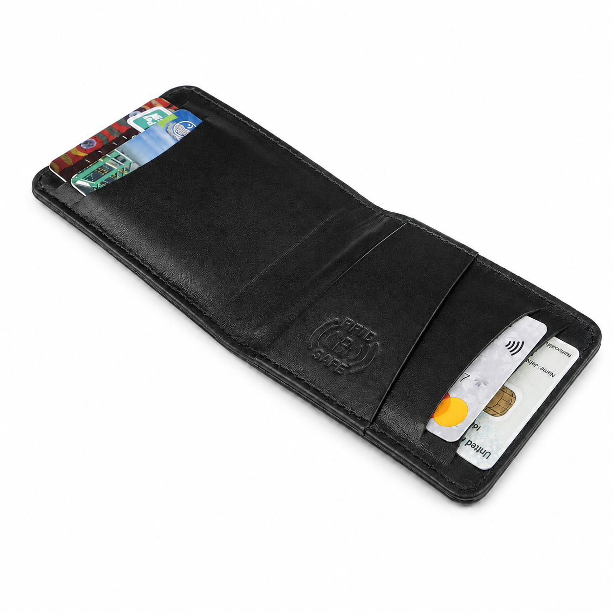 Slim Leather Card Wallet (RFID Protected)