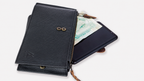 AIRA Genuine Leather RFID Long Wallet – Black