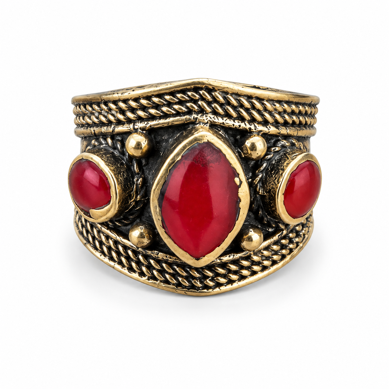 Adjustable Handmade Statement Ring
