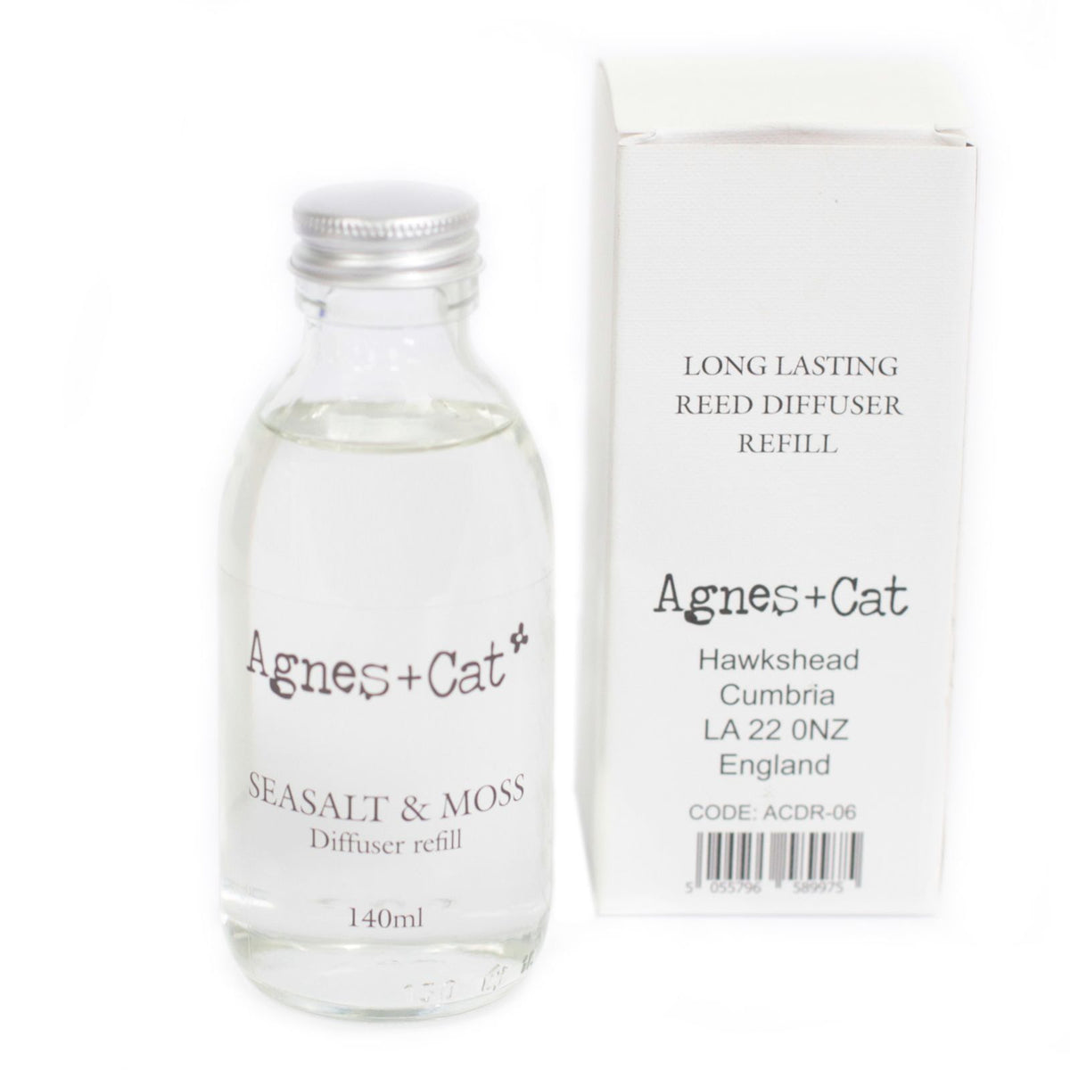 Agnes + Cat Reed Diffuser Refill - Seasalt and Moss 140ml