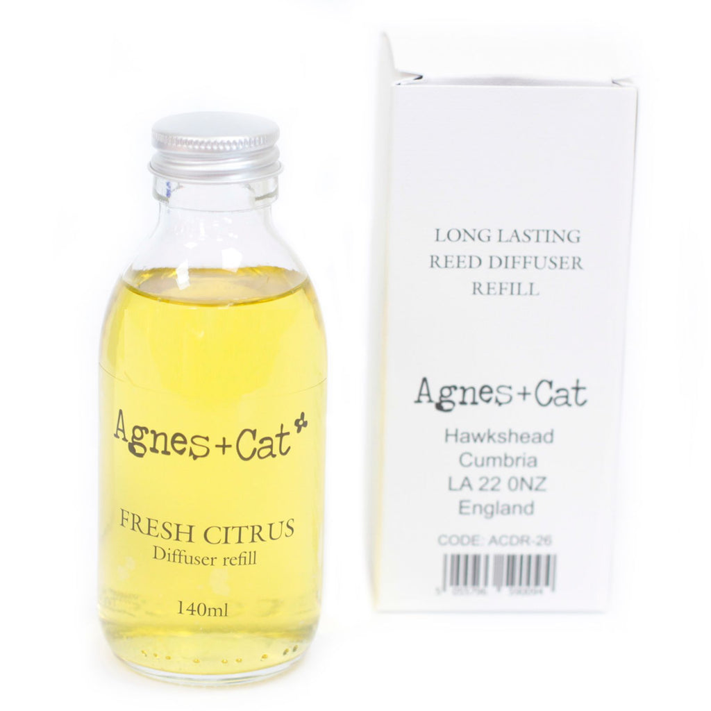 Agnes + Cat Reed Diffuser Refill - Fresh Citrus 140ml