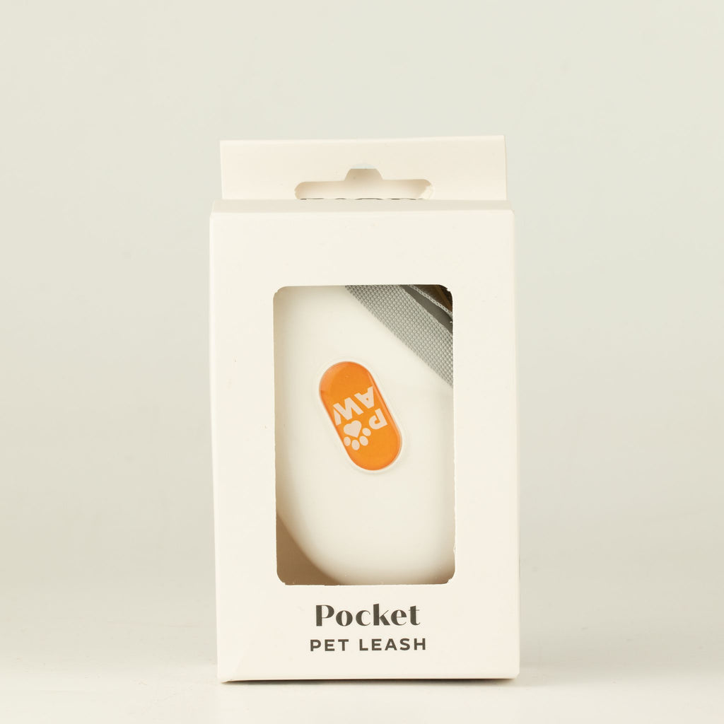 Paw Pet Lead - Pocket Pod - White - 1.5m