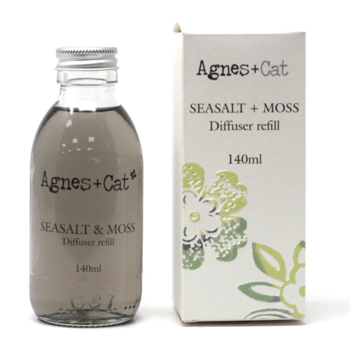 Agnes + Cat Reed Diffuser Refill - Seasalt and Moss 140ml