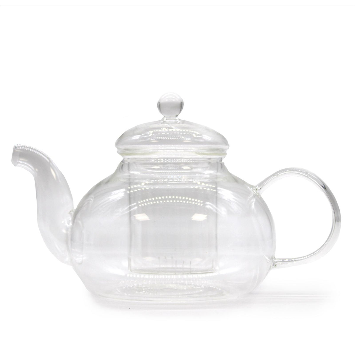 Glass Infuser Teapot - Gift Boxed - Round Pearl - 800ml