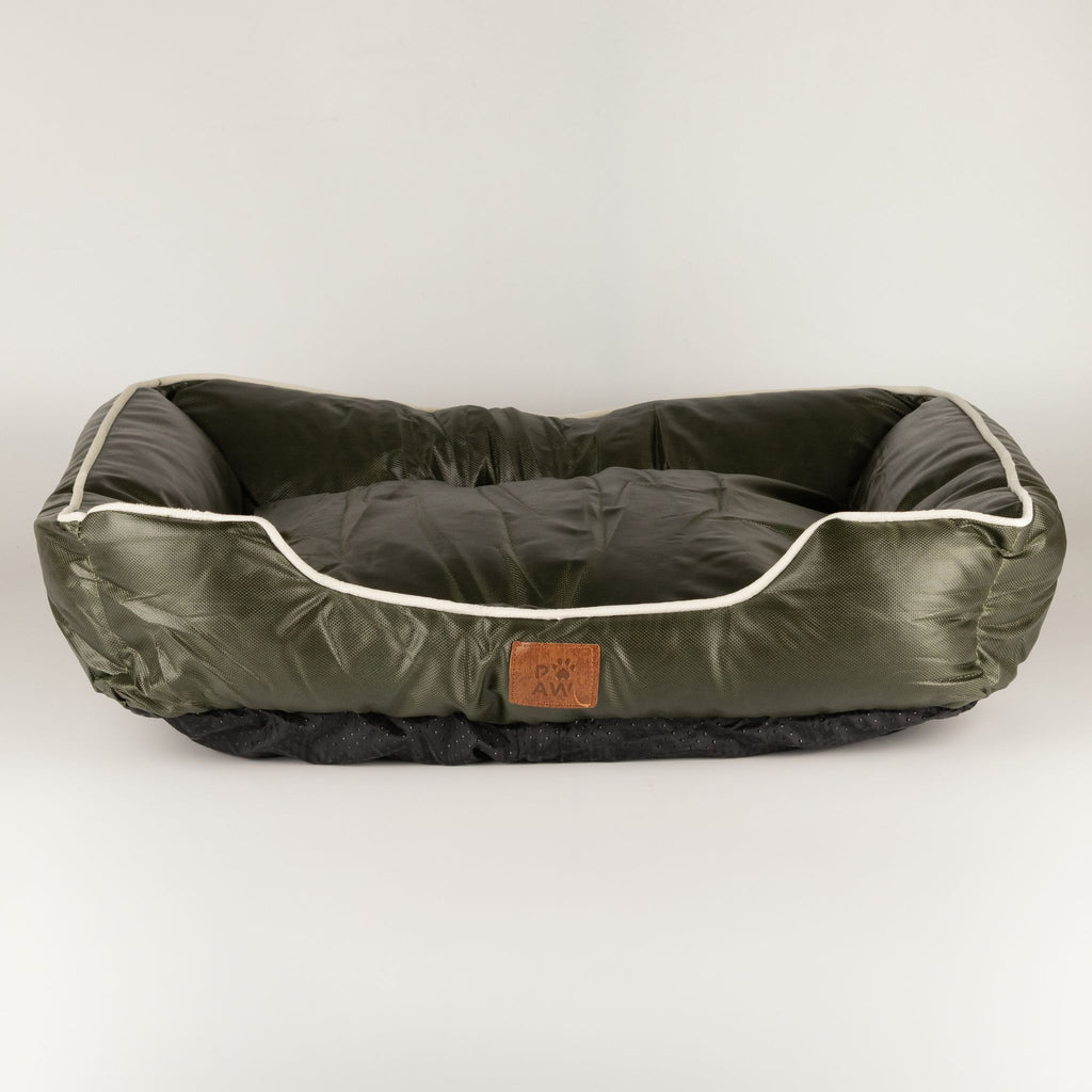 PAW Bed – Small Khaki Green – 60 × 50 × 15cm