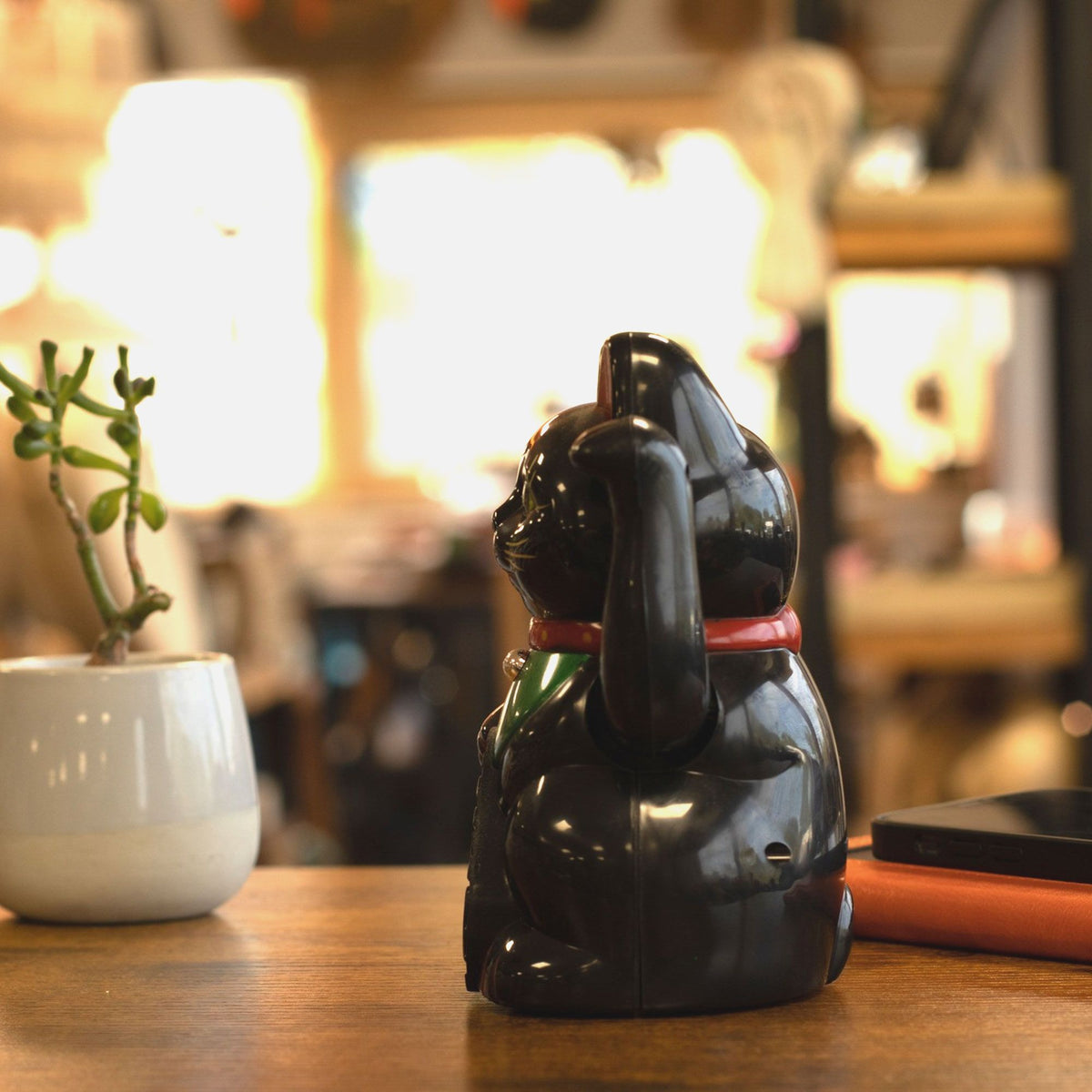 Black Money Cat - 15cm
