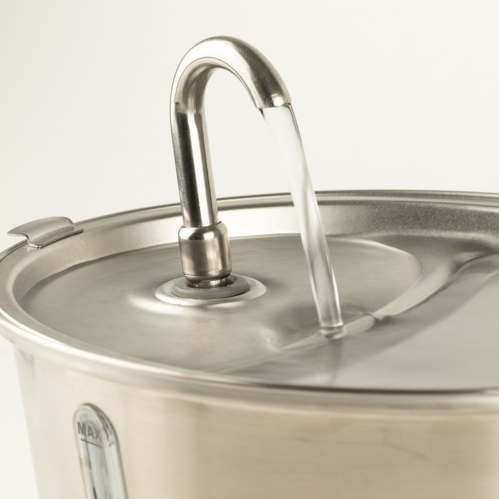 PAW Food Bowls - Electric Water Fountain 2.5 Litre - USB - Stainless Steel (304)