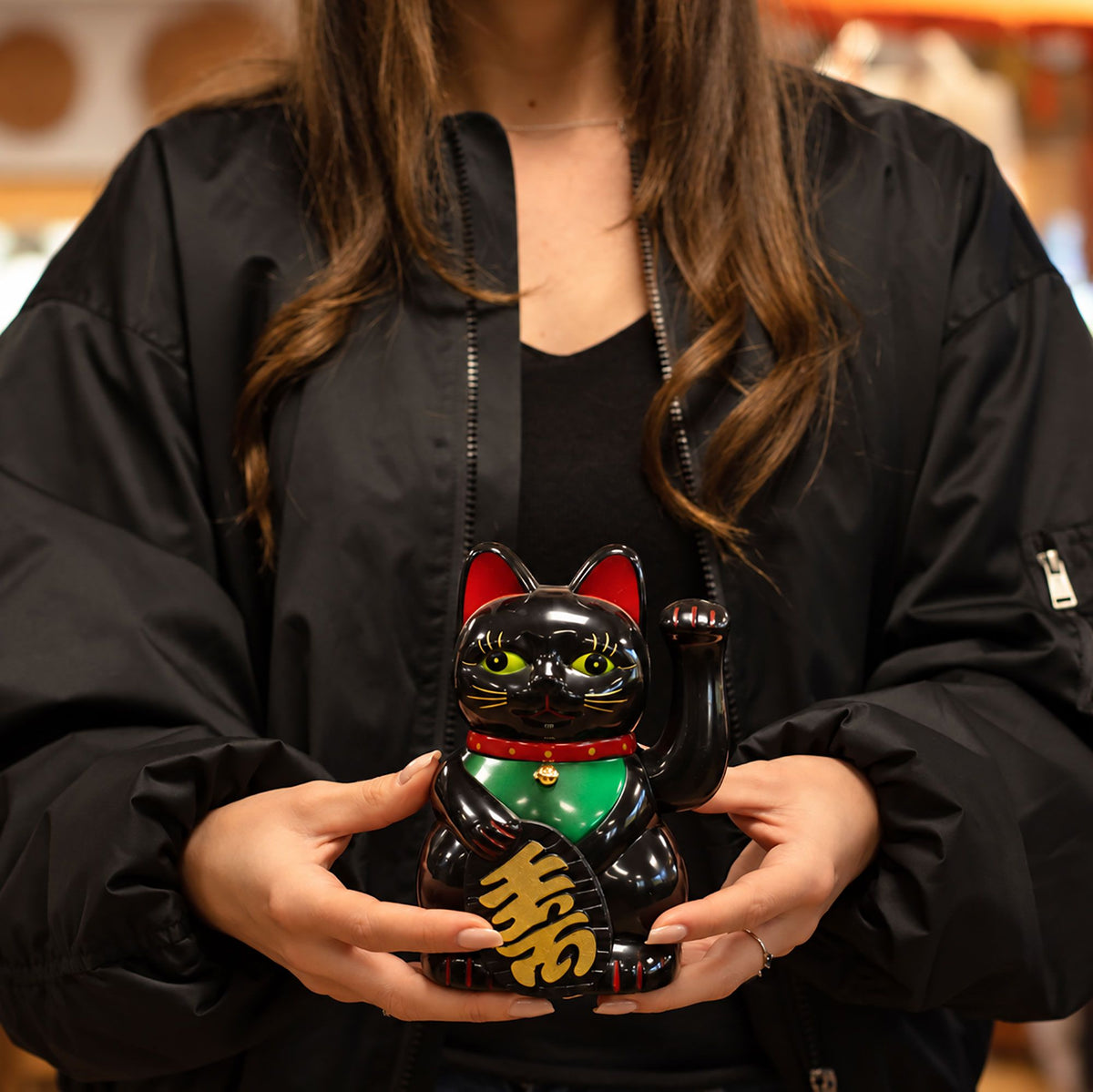 Black Money Cat - 15cm