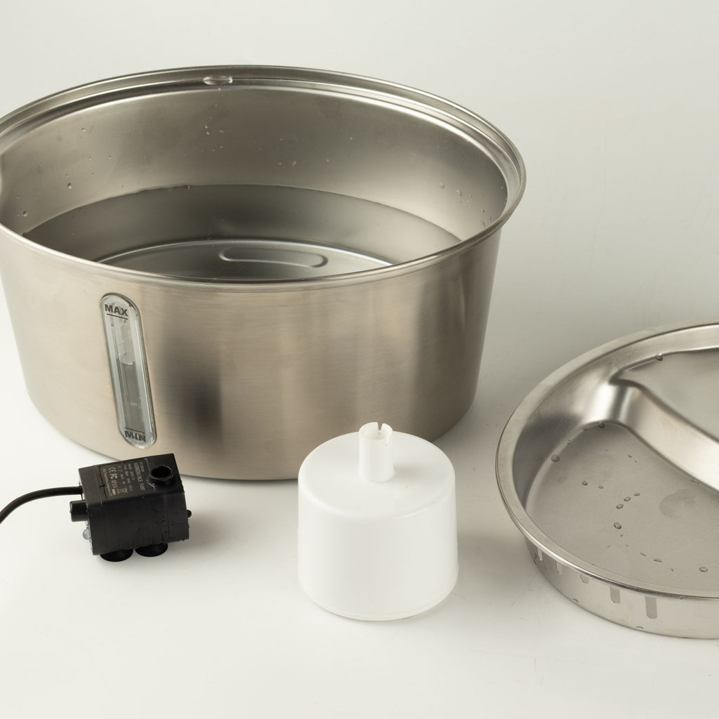 PAW Food Bowls - Electric Water Fountain 2.5 Litre - USB - Stainless Steel (304)
