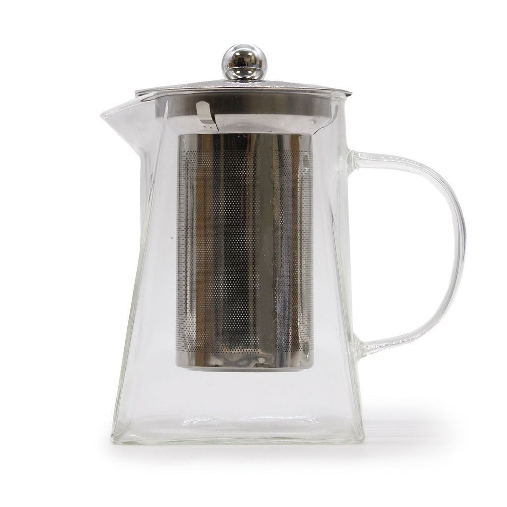 Glass Infuser Teapot - Gift Boxed - Tower Shape - 750ml