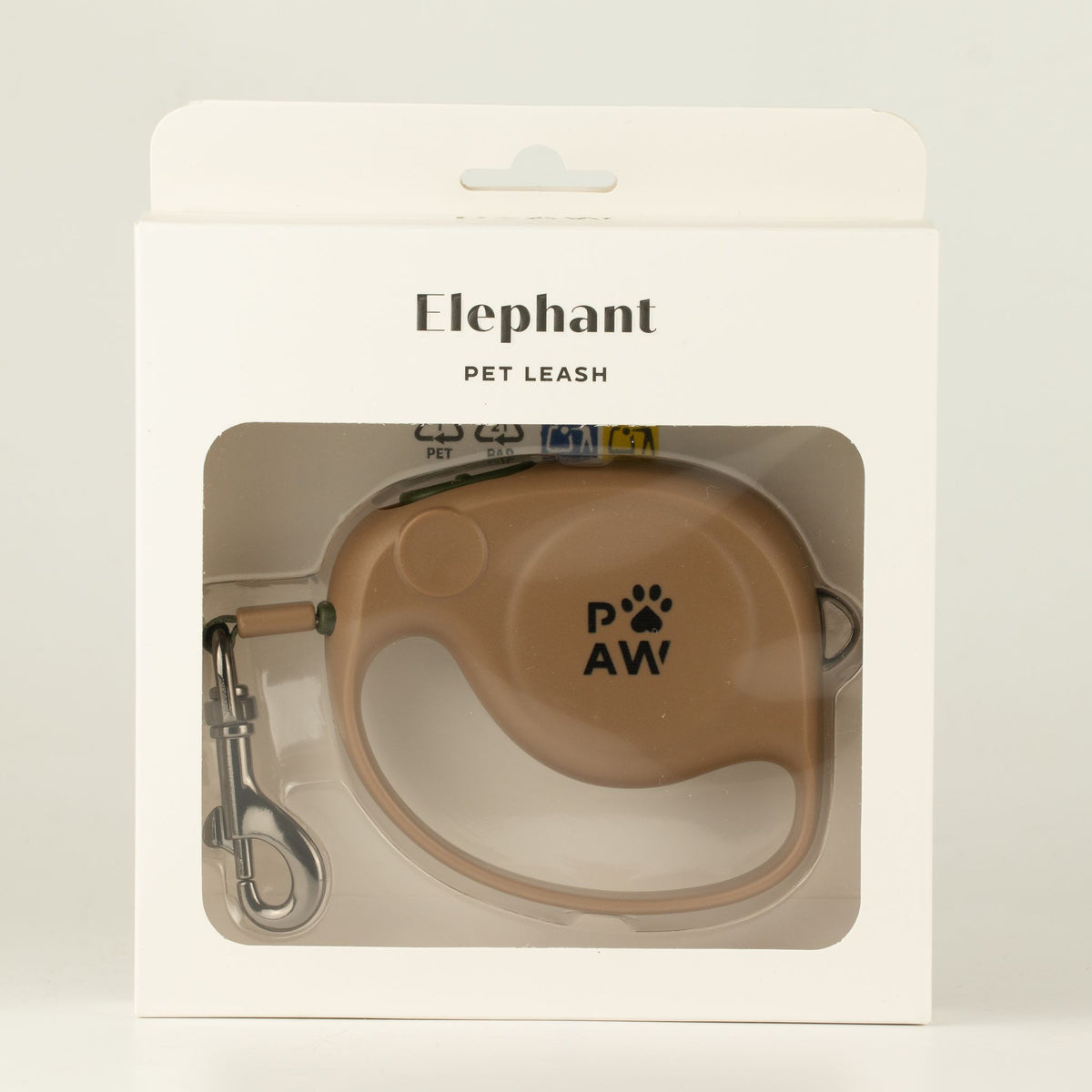 Paw Pet Lead - Elephant Strap - Brown - 2m