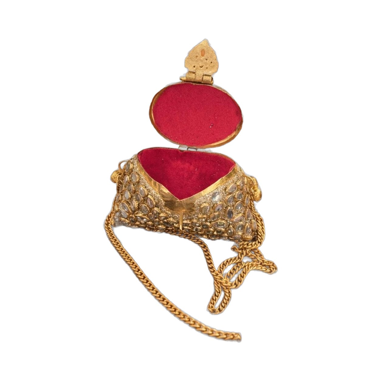 Yay Clutch Baby – Golden Kundan Mini Clutch